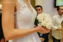 Desfile de vestidos de noiva da Miss Mano
