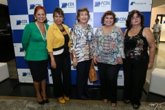 Fatima Duarte, Selma Cabral, Estafania Pinheiro, Socorro Trindade e Celia Queiroz