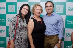 Lívia Veras, Herdelita Nogueira e Érico Bandeira