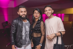 Robert Alvino, Daniela Araújo e Mikael Prudêncio