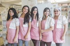 Gabriela Melo, Amanda Sousa, Rosyane Silva, Ciria Santos e Joseuba Souza
