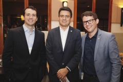 Guilherme Sampaio, Luiz Sérgio Vieira e Carlos Mota
