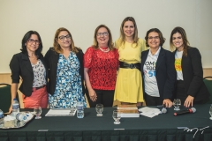 Benildes Uchoa, Luciane Rolim, Márcia Machado, Onélia Leite, Ivana Barreto e Adriana Dall'Olio