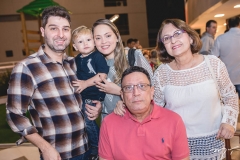 Fábio e Arthur Mesquita, Marcela, Rogério e Fátima Maia