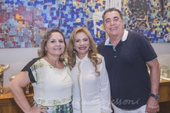 Lidia Militão, Solange Maia e Adroaldo Carneiro