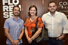 Victor Pontes, Tatiana Melo e Carlos Correia