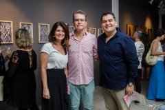 Luce Galvão de Sá, César Fiúza e Wilson Neto