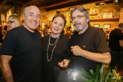 Silvio e Paula Frota e Totonho Laprovitera