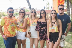 Felipe Augusto, Ana Paiva, Rebeca Melo, Fernanda Alice, Bruno Dantas e Priscila Leite