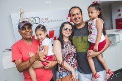 Edson, Lara, Atoniela, Daniel e Lívia Santos