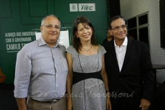 Marcos Pinheiro, Aline Teles e  Beto Studart