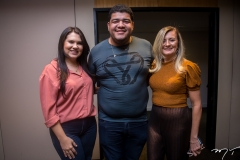 Flavia Martins, Anderson Queiroz e Sandra Bezerra