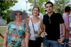 Laura, Manoela e Rodrigo Nogueira
