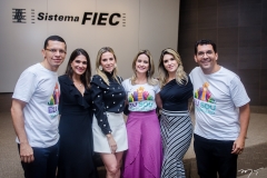 Renato, Tatiana Diogo, Marta Freire, Lilian Fontele, Erika Gome e Fábio Silva