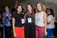 Camila Claudino, Thaís Fontenele e Érica Macedo
