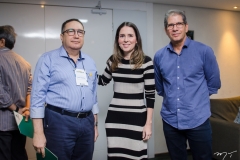 Luiz Eduardo, Águeda Muniz e Severino Neto