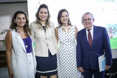 Márcia Travessoni, Onélia Santana, Izolda Cela e Henry Campos