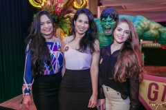 Gislaine Tavares, Pamela Lopes e Clívia Gomes