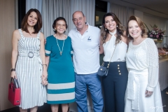 Carol Vasconcelos, Raimundinha Moura, Fernando e Márcia Travessoni e Angela Cunha