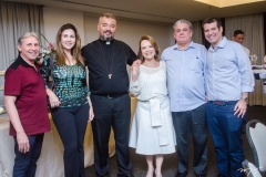 Vilmar Ferreira, Luiza Caminha, Pe. Paulo Sérgio, Angela, Cleber e Felipe Cunha