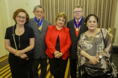 Regina Fiuza, Batista Lima, Fernanda Quinderé, Juarez Leitão e Noemia Aderaldo