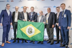 Seth Van Straten, Jean-Michel Mathieu, Camilo Santana, Pieter Elbers, Roberto Claudio, Patrick Alecssander, Paulo Kakinoff e Jean-Marc Pouchol