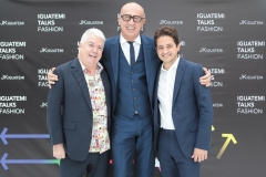 Tim Blanks, Marco Bizzarri e Carlos Jereissati Filho