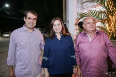 Salmito Filho, Nicolle Barbosa e Edson Sá