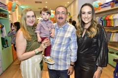 Hortencia, Bosco Neto, Bosco e Natércia Rios