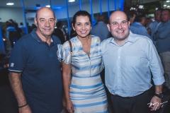 Fernando e Márcia Travessoni e Roberto Cláudio