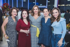 Leninha Soares, Itala Ventura, Ailza Ventura, Isabela Fonseca e Gabriela Fonseca
