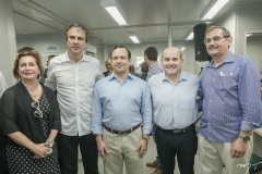 Fátima Veras, Camilo Santana, Igor Queiroz Barroso, Roberto Cláudio e Romeu Araújo