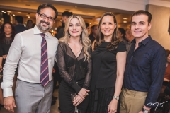 Márcio Crisóstomo, Roberta Vasconcelos, Manoela Crisóstomo e Rodrigo Maia