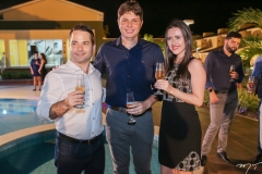 Felipe Ferreira, Diogo Silva e Viviane Fracalossi