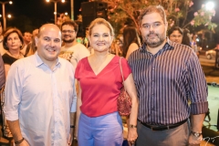 Roberto Cláudio, Lenise Rocha e Edson Queiroz Neto