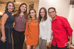 Flávia Rodrigues, Isabela Gondim, Danielle Mourão, Tayana Dantas e Vinícius Costa