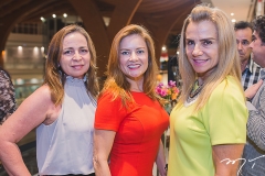 Cristine Beviláqua, Edna Alves e Teresa Porto