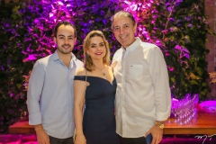 Felipe, Daniela e Afrânio Barreira