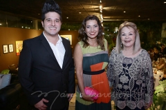 Pipo, Marcia Travessoni e Mônica Arruda