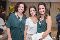 Paula Perim, Carolina Vidal e Roberta Rivellino