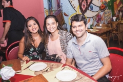 Daniele Lucas, Bárbara Farias e Alan Morais