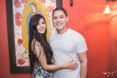 Lia Rocha e Luís Matheus