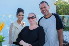 Hellen Ribeiro, Luciana Moura e Felipe Saraiva