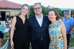 Lívia Holanda, Daniel Fiuza e Adriana Ximenes