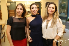 Aline Almeida, Renata Marinho e Gina Paiva