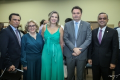 Juvêncio Viana, Socorro França, Mariana Lobo, Leonardo Moura e Marcelo Mota