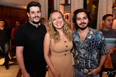 Pedro Mourão, Fernanda Wilza e Diego Sombra