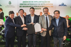 Wellington Dias, Eunício Oliveira, Camilo Santana, Raul Jungmann e Zezinho Albuquerque