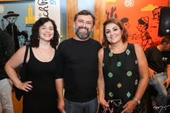 Helena Felix, João Lima e Helena Silveira
