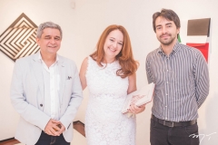 Humberto Cunha, Geovana Cartaxo e Vitor Studart